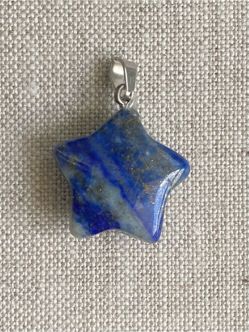 Lapis Lazuli Star Pendant Necklace - Picture 6 of 8